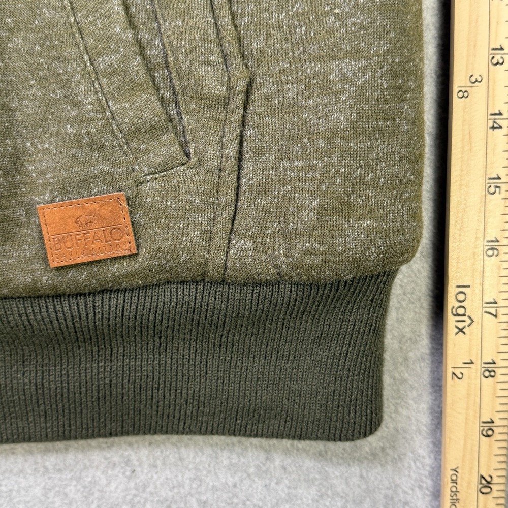 Buffalo David Bitton Sherpa Lined Zip Hoodie Jacket Olive Green Men's XXL - Picture 4 of 10